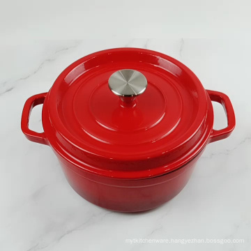 Cast Iron Dutch Oven and Sauce Pot with 360 Water-Cycling System 6QT